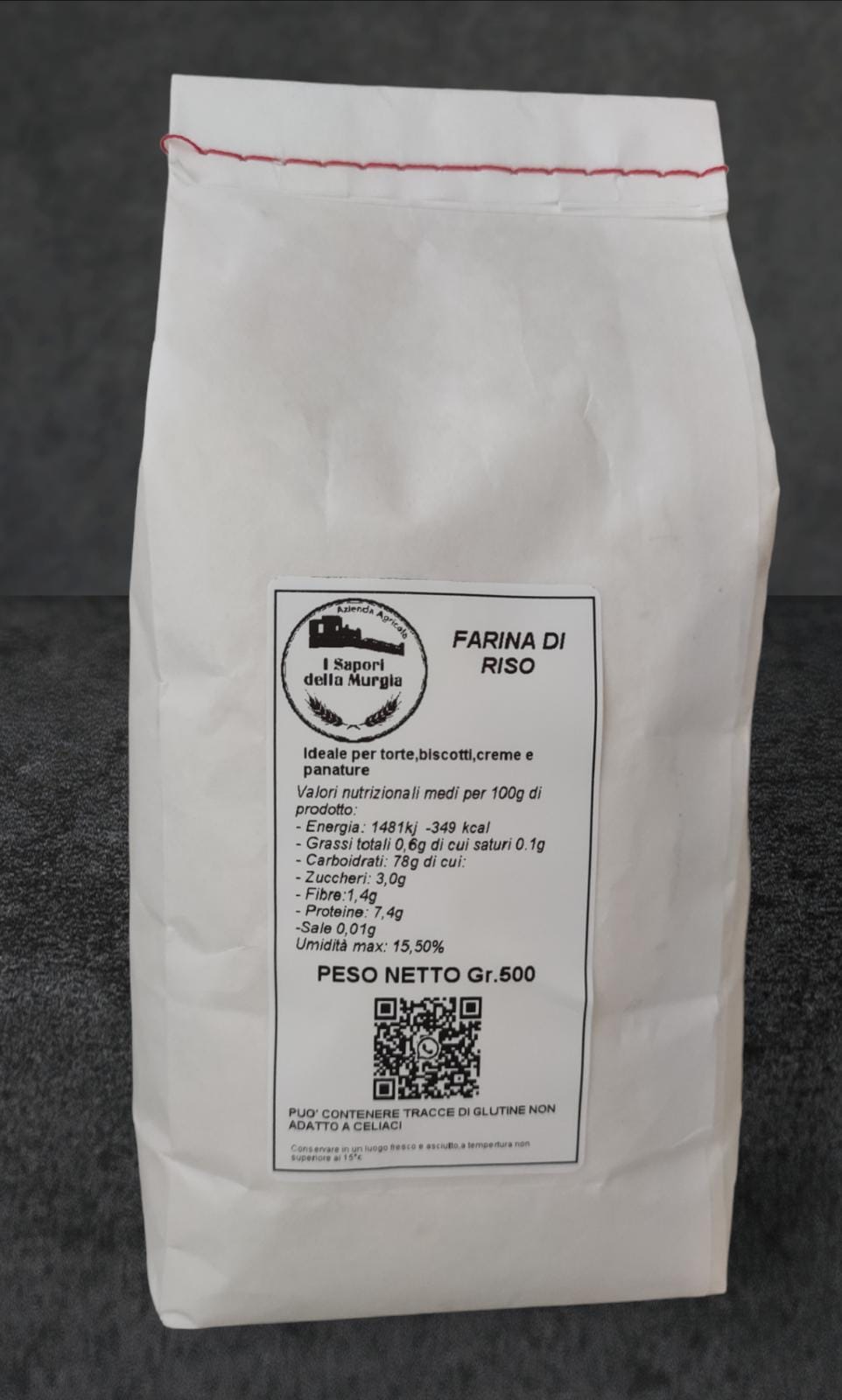 Farina di riso FiordiMolino 500 g - La valle dei sapori Shop